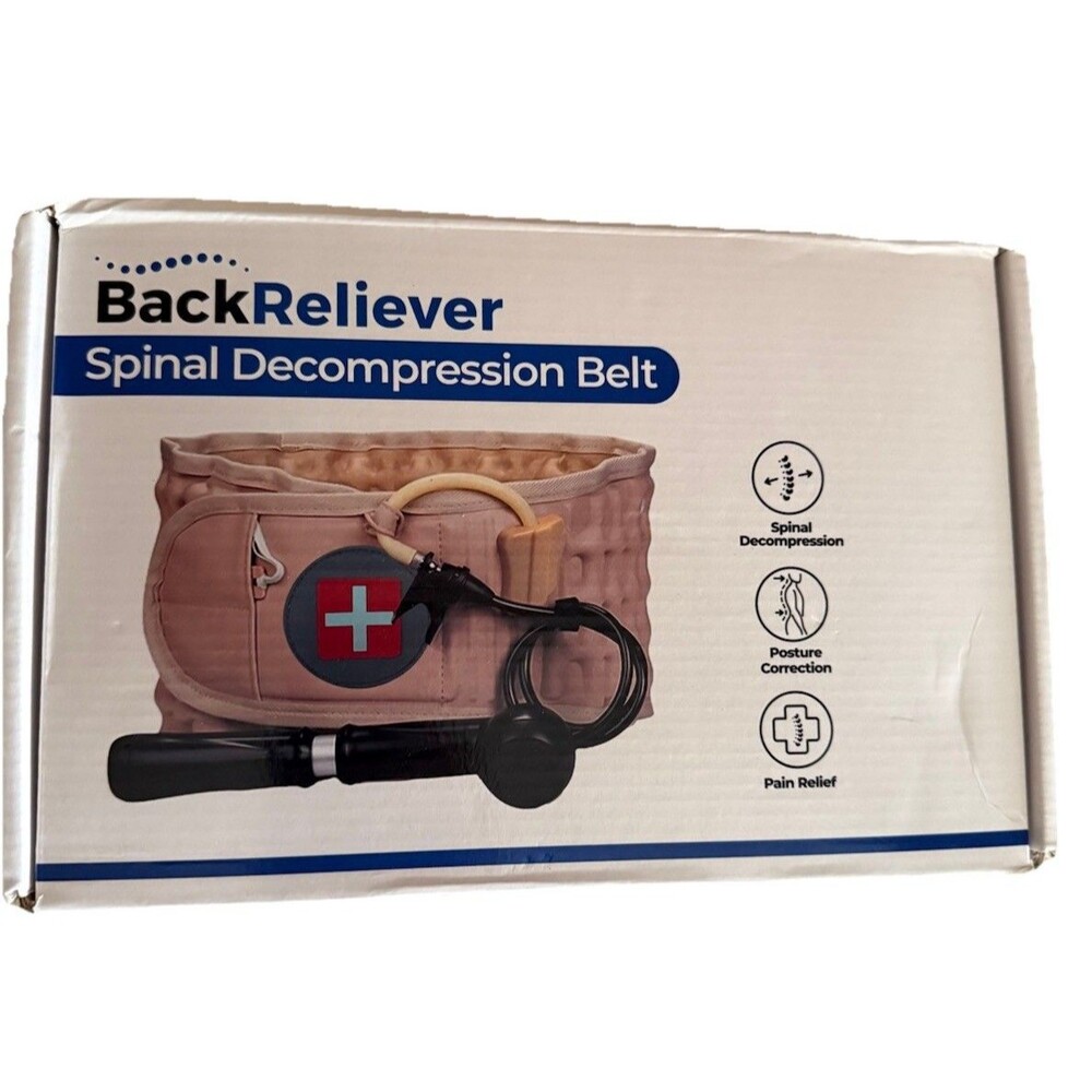 Decompression Back Brace Lumbar Belt Spinal Support & Extender Belt Air Traction